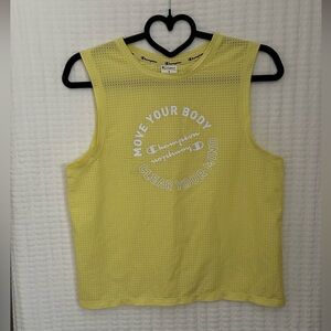 Champion Women's Vibrant Yellow Muscle Tee
